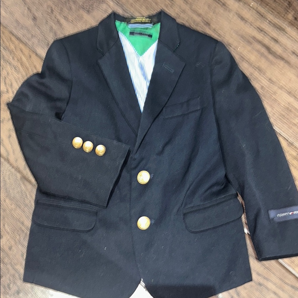 Tommy Hilfiger Black Blazer with Gold Buttons